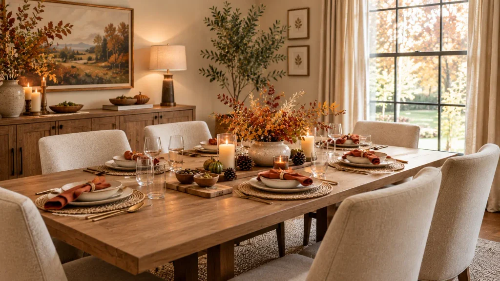 Beautiful Autumn Dining Area