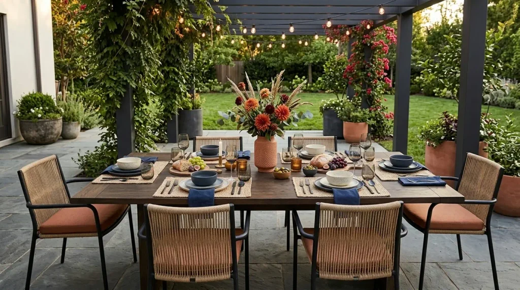 Outdoor table decor ideas